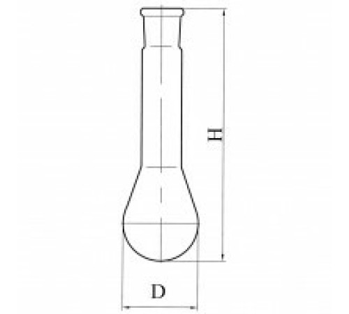 Колба Къельдаля со шлифом 1-500-29/32