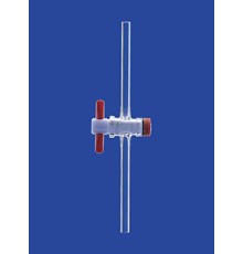 Кран одноходовой Lenz NS12,5, диаметр отверстия 2,5 мм, PTFE