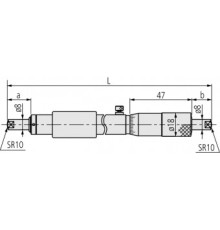 Нутромер 800-825mm двухточечный микрометрический 133-173