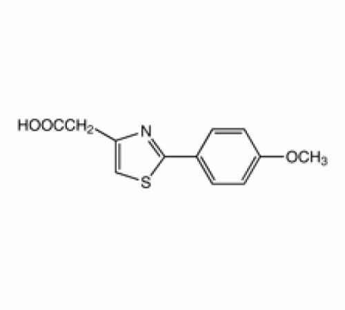 2 - (4-метоксифенил) тиазол-4-уксусной кислоты, 97%, Alfa Aesar, 1г