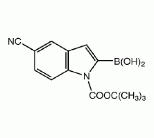 1-Вос-5-цианоиндол-2-бороновой кислоты, 95%, Alfa Aesar, 250 мг