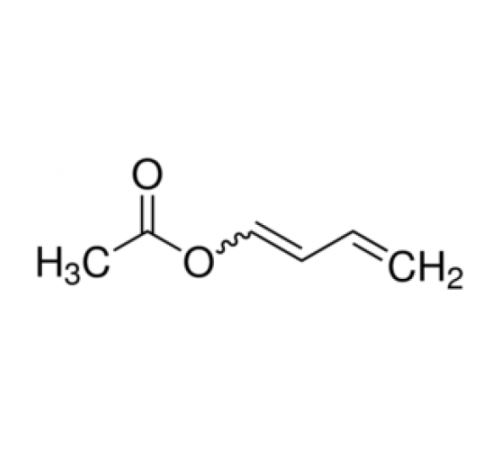 1-Ацетокси-1, 3-бутадиен, цис + транс, 90 +%, удар. с 0,1% 4-трет-бутилкатехола, Alfa Aesar, 50г